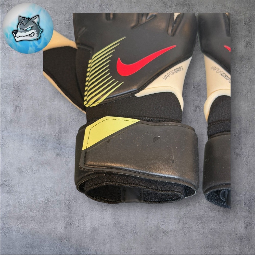 Nike Vapor Grip 3 Size 9 Promo 22 Goalkeeper GK Gloves FB2094-010 Black Red - Picture 4 of 5